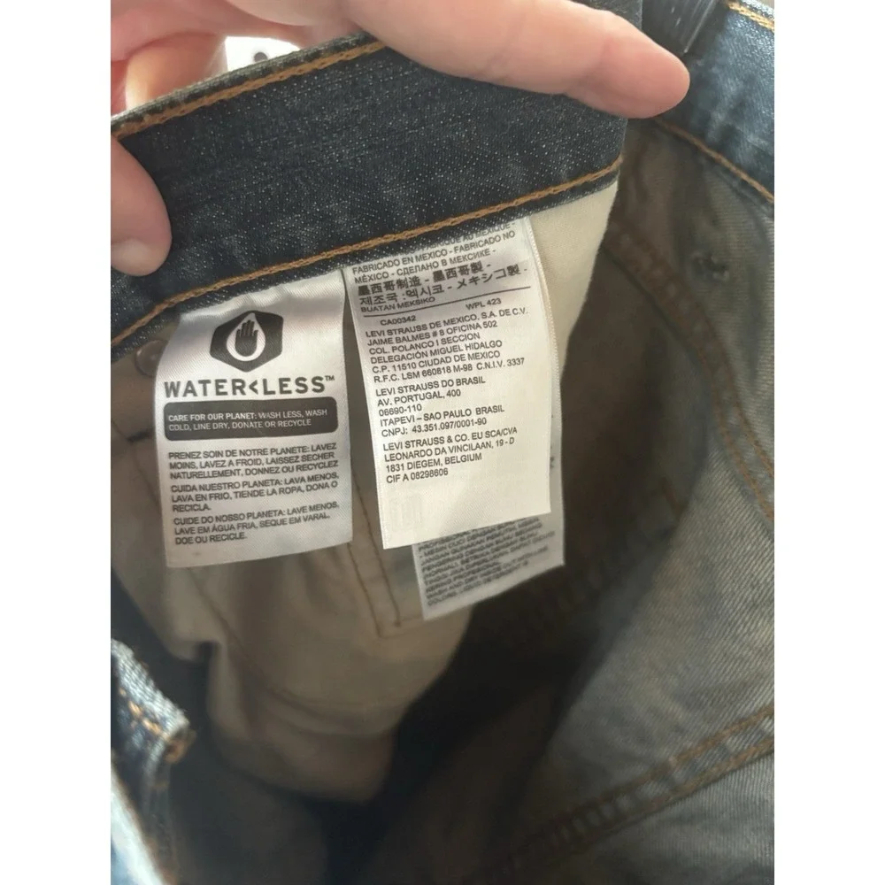 Men's 38x34 Levi's 559 Jeans Distressed‎ Dark Denim Relaxed Straight